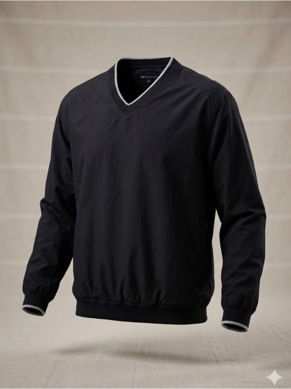 Vintage Wedge V-Neck Golf Windshirt Pullover